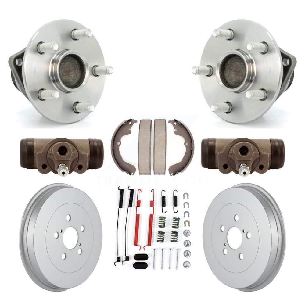 Wheel Cylinders & Coated Drum Shoes Hardware Hub Bearing Rear Kit (8Pc) For Vibe