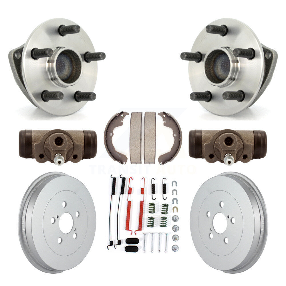 Wheel Cylinders & Coated Drum Shoes Hardware Hub Bearing Rear Kit (8Pc) For Vibe