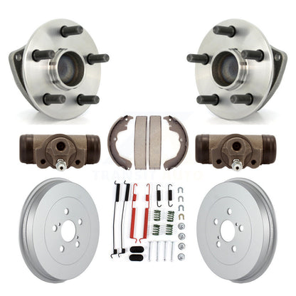 Wheel Cylinders & Coated Drum Shoes Hardware Hub Bearing Rear Kit (8Pc) For Vibe