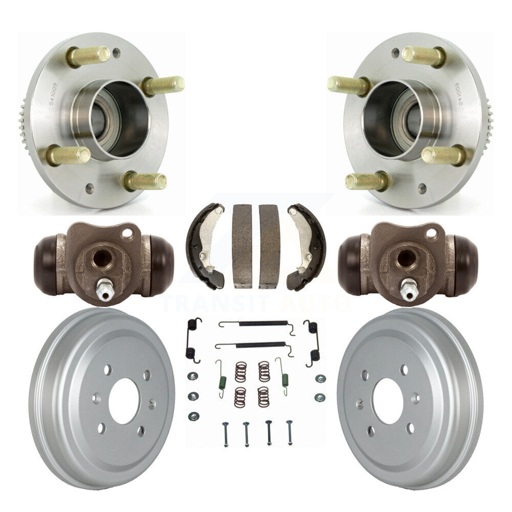 Wheel Cylinders Coated Drum Shoes Hardware Hub Bearing Rear Kit (8Pc) For Suzuki