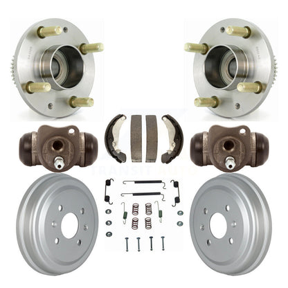 Wheel Cylinders Coated Drum Shoes Hardware Hub Bearing Rear Kit (8Pc) For Suzuki