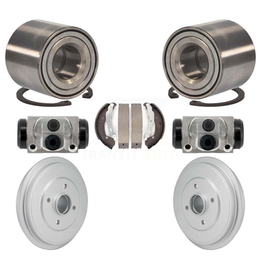 Wheel Cylinders Coated Drum & Shoes Bearing Rear Kit For Nissan Micra Versa Note