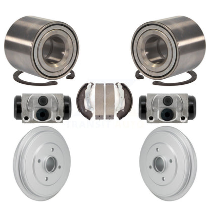Wheel Cylinders Coated Drum & Shoes Bearing Rear Kit For Nissan Micra Versa Note