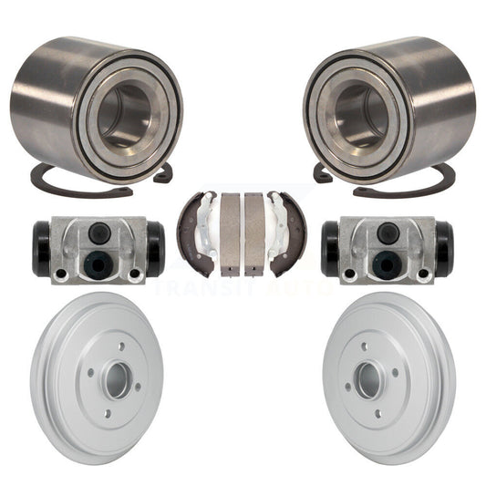 Wheel Cylinders Coated Drum & Shoes Bearing Rear Kit For Nissan Micra Versa Note