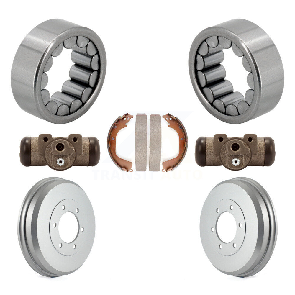 Wheel Cylinders Coated Drum & Shoes Bearing Rear Kit For Chevrolet Colorado GMC