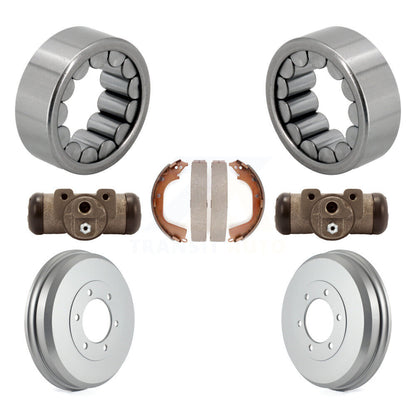 Wheel Cylinders Coated Drum & Shoes Bearing Rear Kit For Chevrolet Colorado GMC