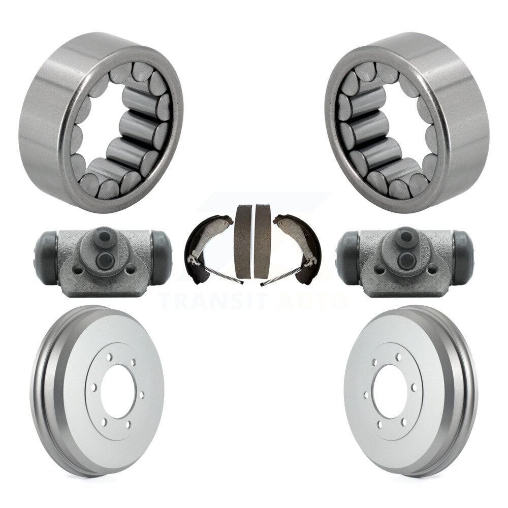 Wheel Cylinders Coated Drum & Shoes Bearing Rear Kit For Chevrolet Colorado GMC