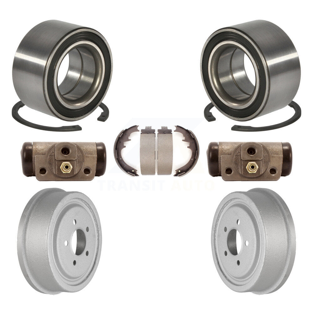 Wheel Cylinders & Coated Drum Shoes Bearing Rear Kit For 98-02 Ford Ranger EV