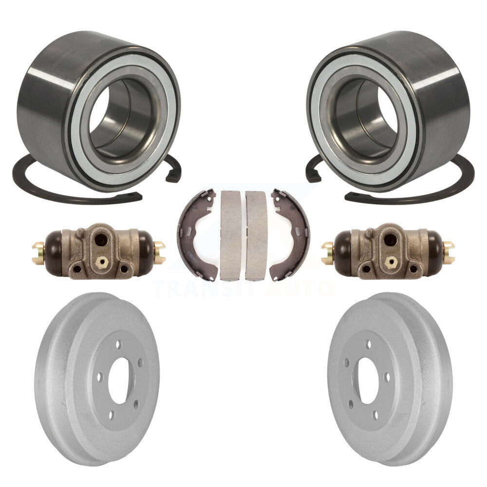 Wheel Cylinders And Coated Drum & Shoes Bearing Rear Kit For Ford Escape Mazda
