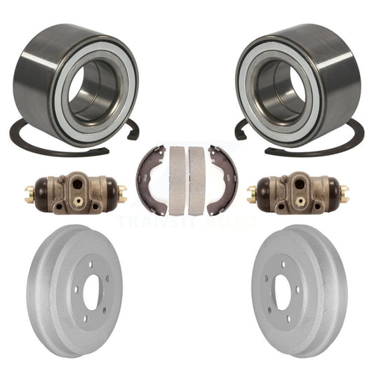Wheel Cylinders And Coated Drum & Shoes Bearing Rear Kit For Ford Escape Mazda