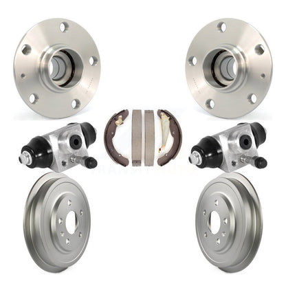 Wheel Cylinders & Coated Drum Shoes Hub Bearing Rear Kit For Volkswagen Jetta