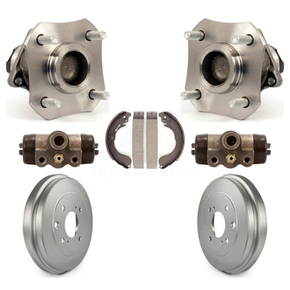 Wheel Cylinders And Coated Drum & Shoes Hub Bearing Rear Kit For Nissan Versa