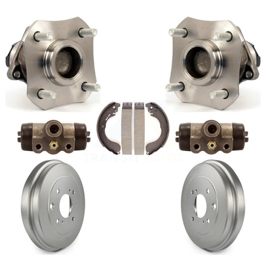 Wheel Cylinders And Coated Drum & Shoes Hub Bearing Rear Kit For Nissan Versa