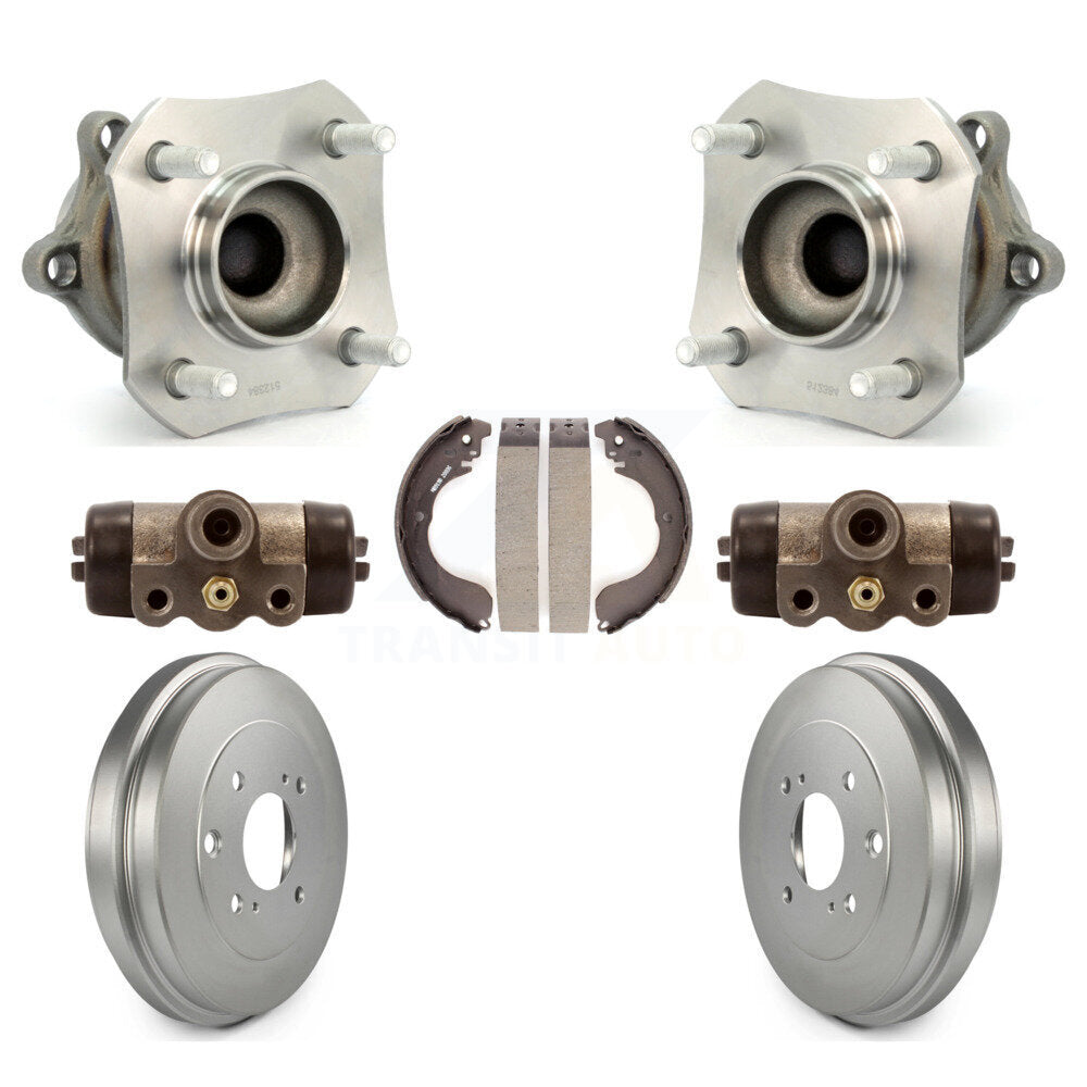 Wheel Cylinders And Coated Drum & Shoes Hub Bearing Rear Kit For Nissan Sentra