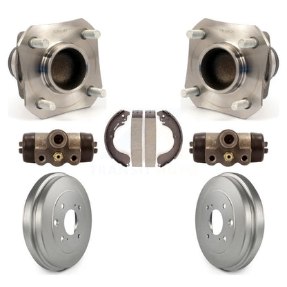 Wheel Cylinders And Coated Drum & Shoes Hub Bearing Rear Kit For Nissan Versa