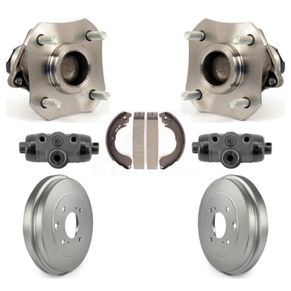 Wheel Cylinders And Coated Drum & Shoes Hub Bearing Rear Kit For Nissan Versa