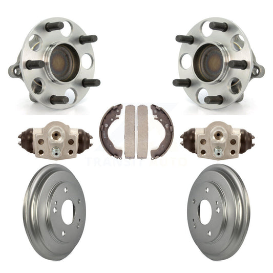 Wheel Cylinders And Coated Drum & Shoes Hub Bearing Rear Kit For Honda Civic