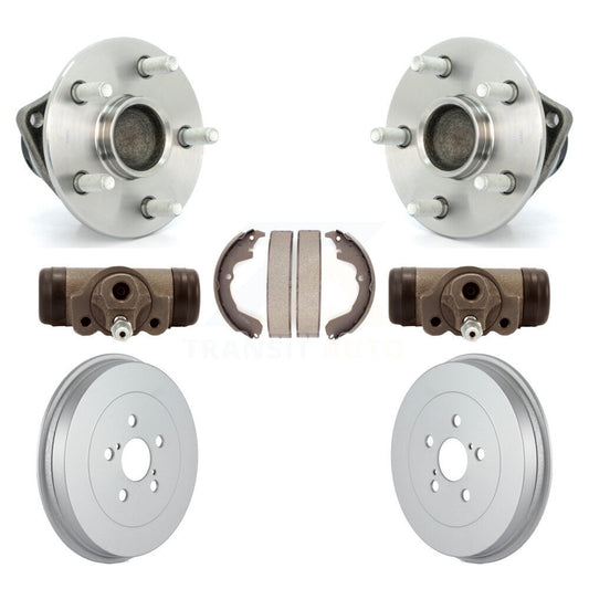 Wheel Cylinders Coated Drum & Shoes Hub Bearing Rear Kit For Pontiac Vibe Toyota