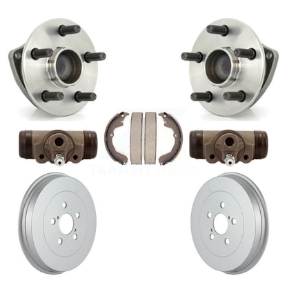 Wheel Cylinders Coated Drum & Shoes Hub Bearing Rear Kit For Pontiac Vibe Toyota
