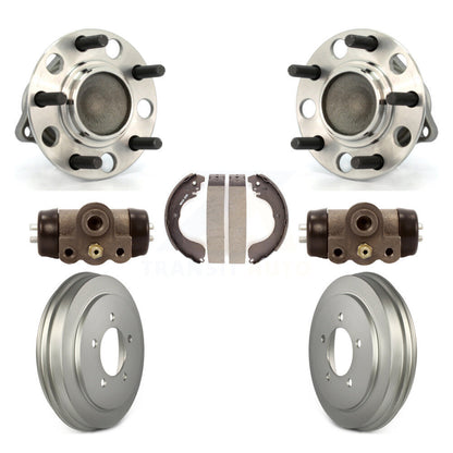 Wheel Cylinders Coated Drum & Shoes Hub Bearing Rear Kit For Jeep Patriot Dodge