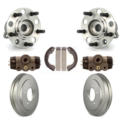 Wheel Cylinders Coated Drum & Shoes Hub Bearing Rear Kit For Jeep Patriot Dodge
