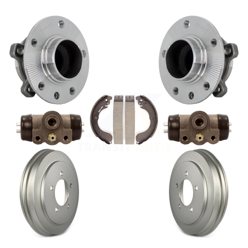 Wheel Cylinders And Coated Drum & Shoes Hub Bearing Rear Kit For Jeep Compass