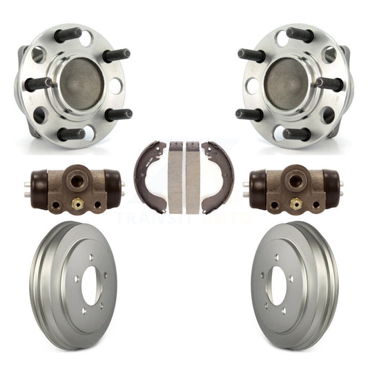 Wheel Cylinders And Coated Drum & Shoes Hub Bearing Rear Kit For Dodge Caliber