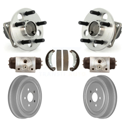 Wheel Cylinders And Coated Drum & Shoes Hub Bearing Rear Kit For Pontiac Sunfire