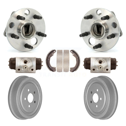 Wheel Cylinders Coated Drum & Shoes Hub Bearing Rear Kit For Chevrolet Cavalier