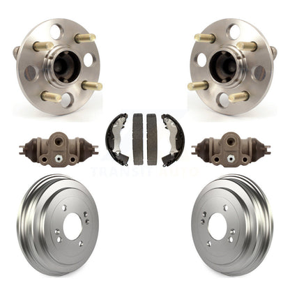 Wheel Cylinders Coated Drum & Shoes Hub Bearing Rear Kit For Hyundai Accent Kia
