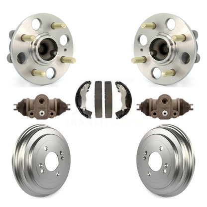 Wheel Cylinders Coated Drum & Shoes Hub Bearing Rear Kit For Hyundai Accent Kia