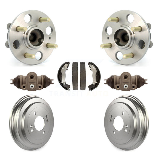 Wheel Cylinders Coated Drum & Shoes Hub Bearing Rear Kit For Hyundai Accent Kia