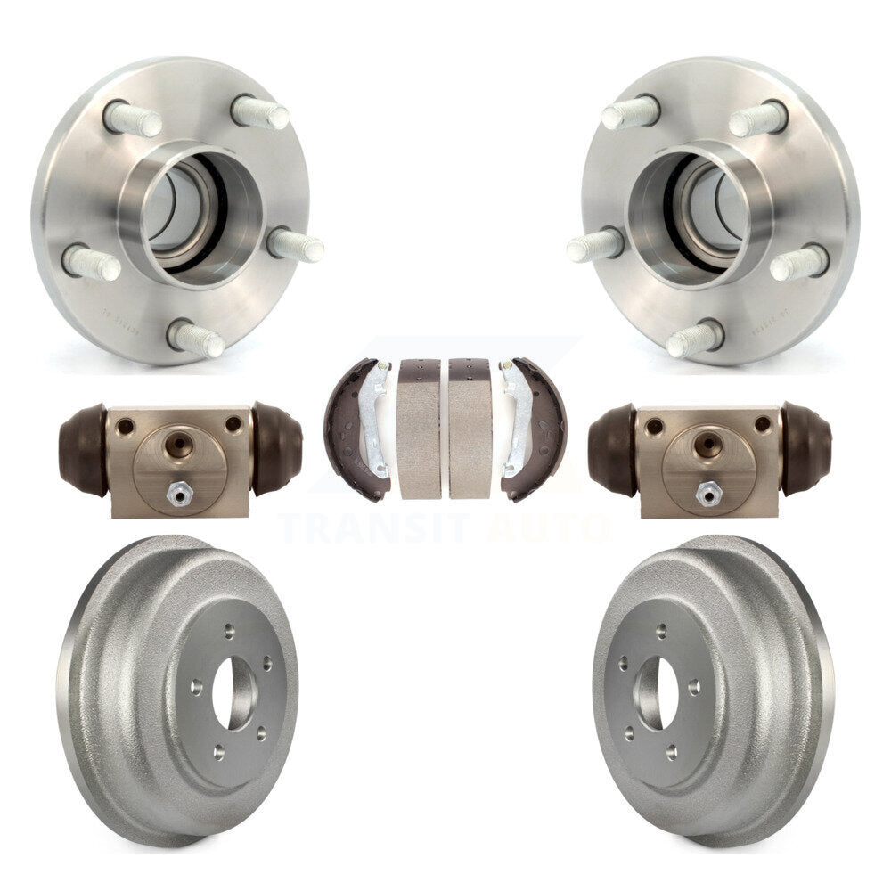 Wheel Cylinders And Coated Drum & Shoes Hub Bearing Assembly Rear Kit For