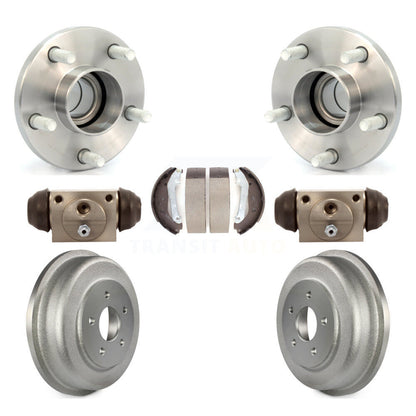 Wheel Cylinders And Coated Drum & Shoes Hub Bearing Assembly Rear Kit For