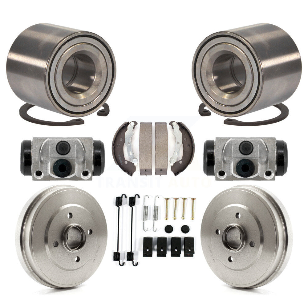 Wheel Cylinders & Drum Shoes Hardware Bearing Rear Kit (8Pc) For Nissan Micra
