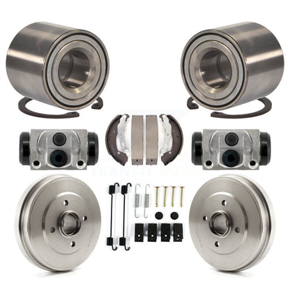 Wheel Cylinders & Drum Shoes Hardware Bearing Rear Kit (8Pc) For Nissan Micra