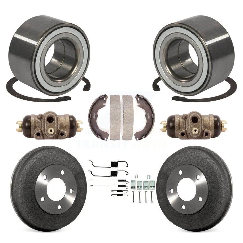 Wheel Cylinders And Drum & Shoes Hardware Bearing Rear Kit (8Pc) For Ford Escape