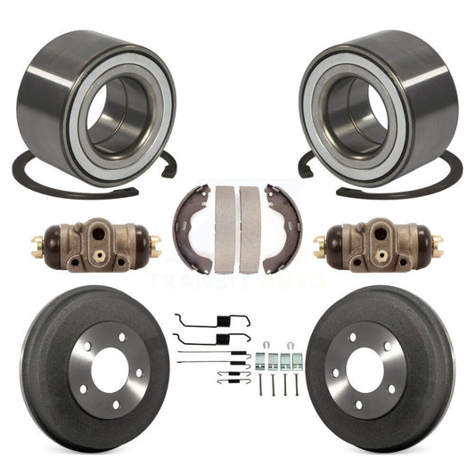 Wheel Cylinders And Drum & Shoes Hardware Bearing Rear Kit (8Pc) For Ford Escape
