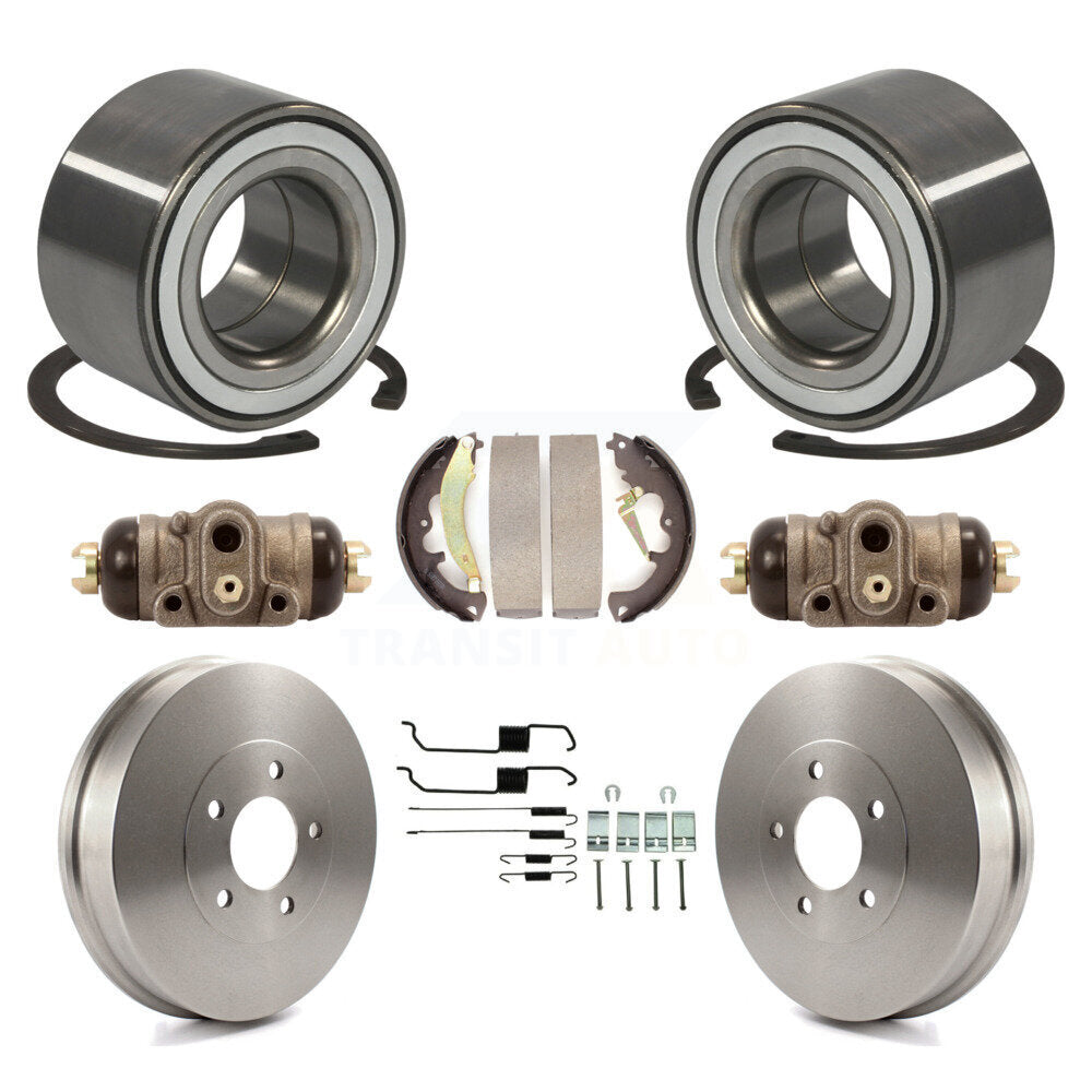 Wheel Cylinders And Drum & Shoes Hardware Bearing Rear Kit (8Pc) For Ford Escape