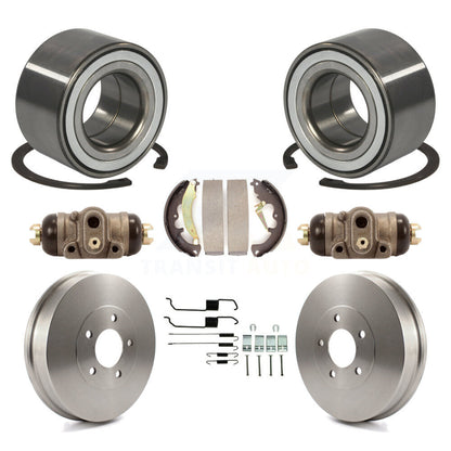 Wheel Cylinders And Drum & Shoes Hardware Bearing Rear Kit (8Pc) For Ford Escape