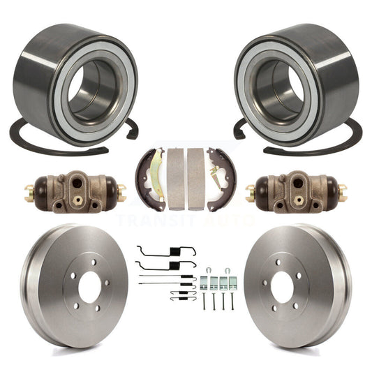 Wheel Cylinders And Drum & Shoes Hardware Bearing Rear Kit (8Pc) For Ford Escape