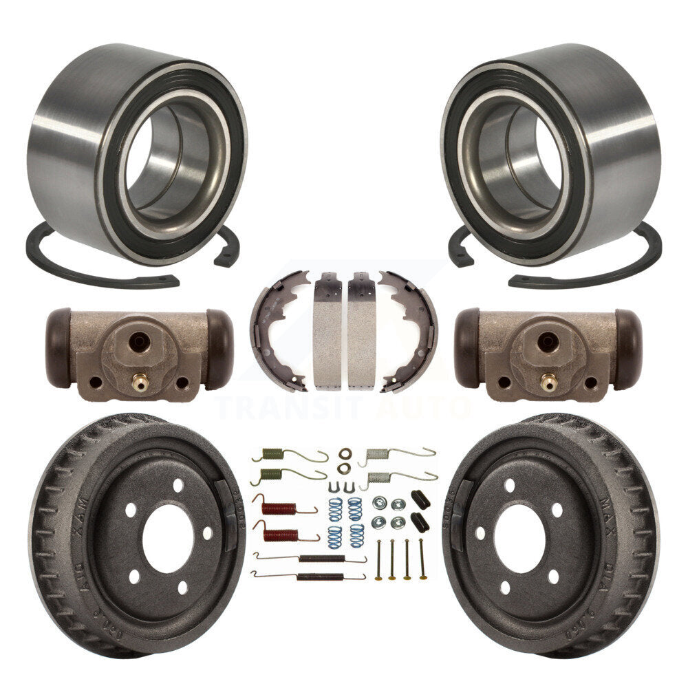 Wheel Cylinders Drum & Shoes Hardware Bearing Rear Kit (8Pc) For Ford Ranger EV