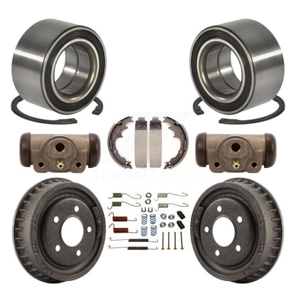 Wheel Cylinders Drum & Shoes Hardware Bearing Rear Kit (8Pc) For Ford Ranger EV