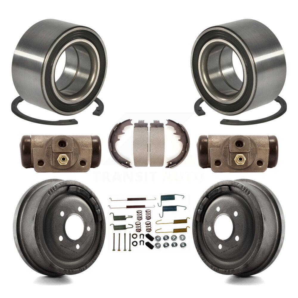 Wheel Cylinders Drum & Shoes Hardware Bearing Rear Kit (8Pc) For Ford Ranger EV
