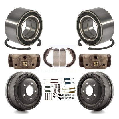 Wheel Cylinders Drum & Shoes Hardware Bearing Rear Kit (8Pc) For Ford Ranger EV