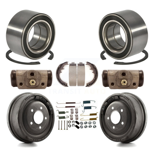Wheel Cylinders Drum & Shoes Hardware Bearing Rear Kit (8Pc) For Ford Ranger EV