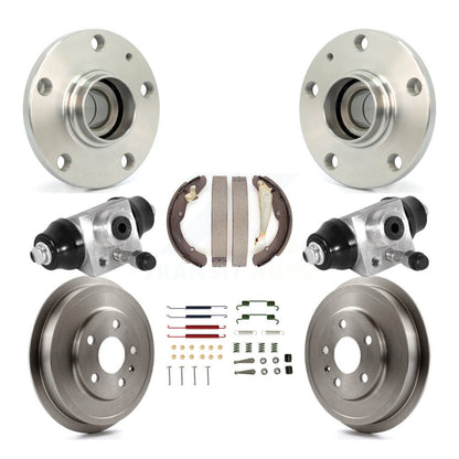 Wheel Cylinders And Drum & Shoes Hub Bearing Rear Kit (8Pc) For Volkswagen Jetta