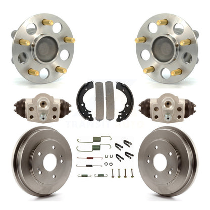 Wheel Cylinders And Drum & Shoes Hub Bearing Rear Kit (8Pc) For Honda Civic