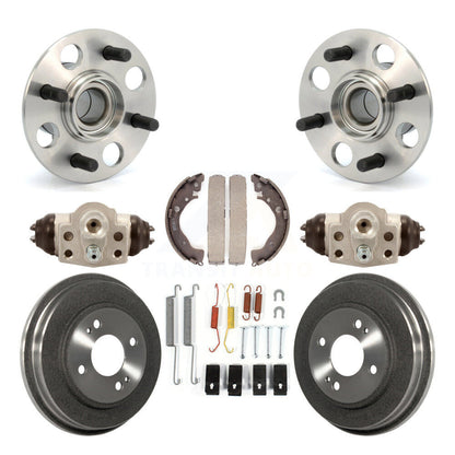 Wheel Cylinders And Drum & Shoes Hub Bearing Rear Kit (8Pc) For Honda Fit