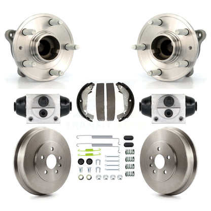 Wheel Cylinders And Drum & Shoes Hub Bearing Rear Kit (8Pc) For Chevrolet Cruze